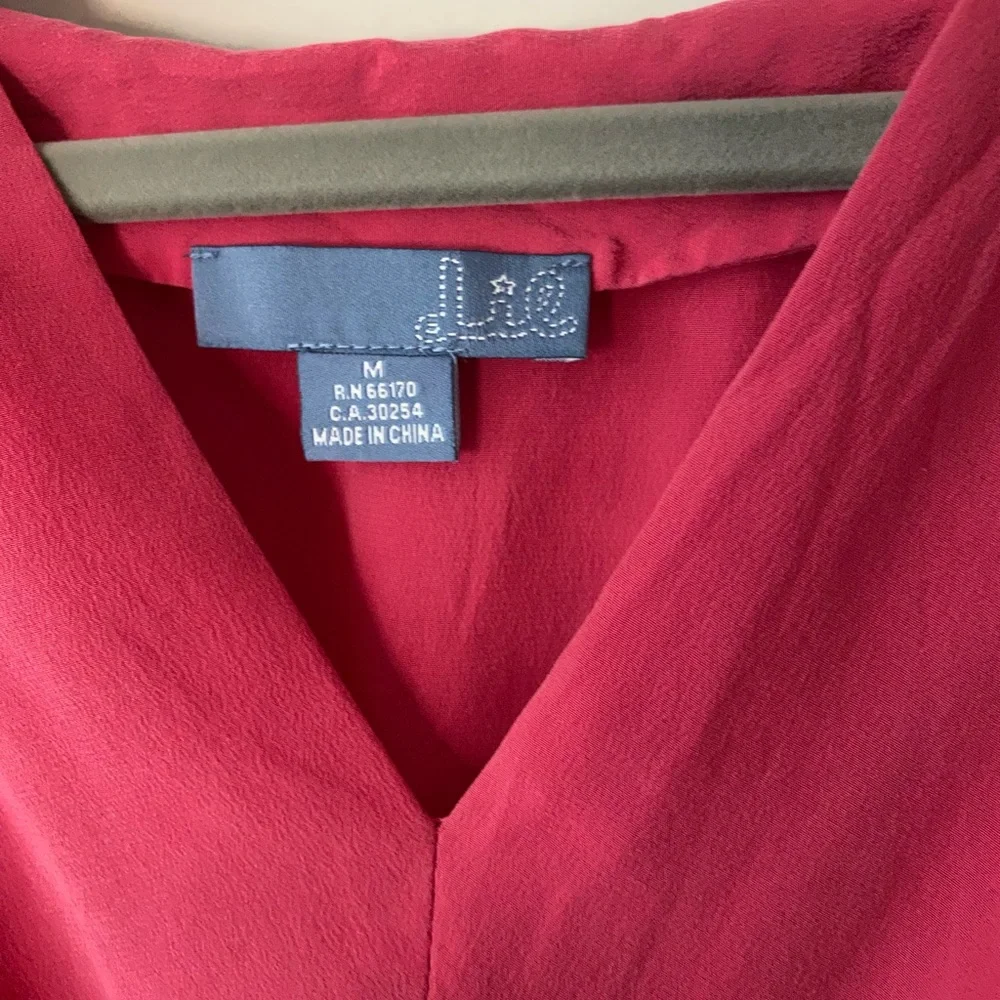 100% Silk Dress with waist tie size M - Picture 2 of 6